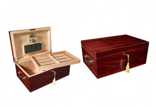 The Monte Carlo Cherry Humidor - 120 Cigar ct - Crown Humidors