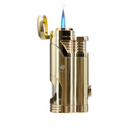 CIGAR LIGHTER 2 TORCH JET FLAME REFILLABLE LIGHTER WITH PUNCH