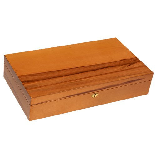 Dorado Pecan Wood Humidor - 180 Cigar Ct - Crown Humidors