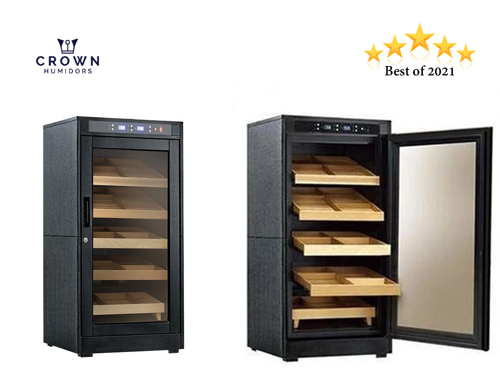 The Redford Lite Electric Cabinet Humidor by Prestige Import Group - 1250 Cigar ct - Crown Humidors