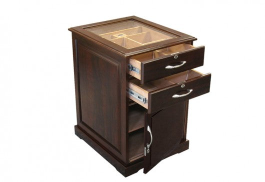 The Santiago End Table Humidor by Prestige Import Group - 700 Cigar ct - Crown Humidors