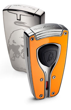 Tonino Lamborghini Forza Orange Lacquer Torch Flame Lighter - Crown Humidors