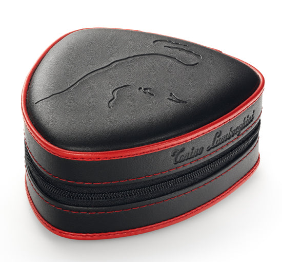Tonino Lamborghini Magione Black With Red Torch Flame Cigar Lighter - Crown Humidors