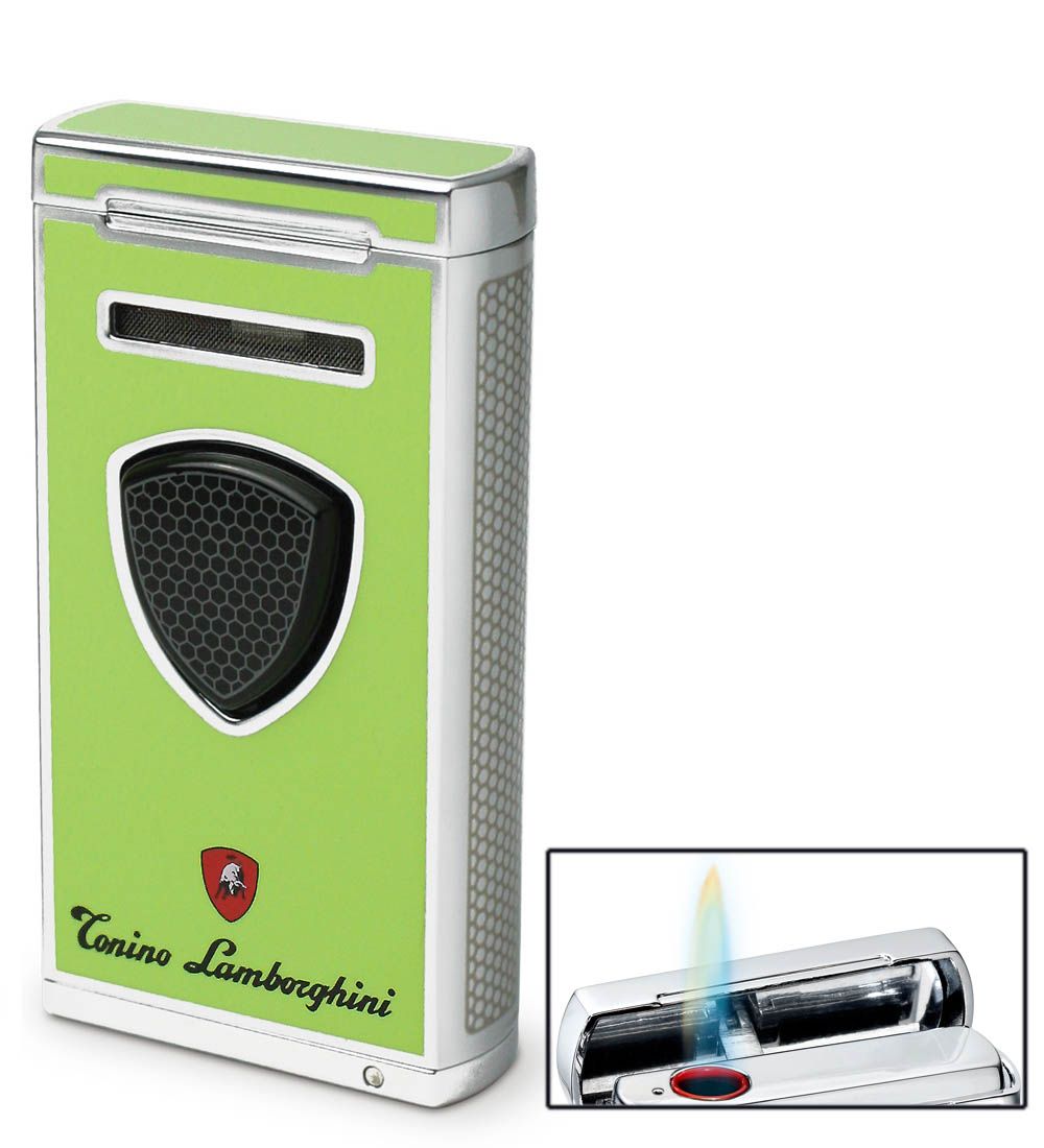 Tonino Lamborghini Pergusa Green Torch Flame Lighter - Crown Humidors