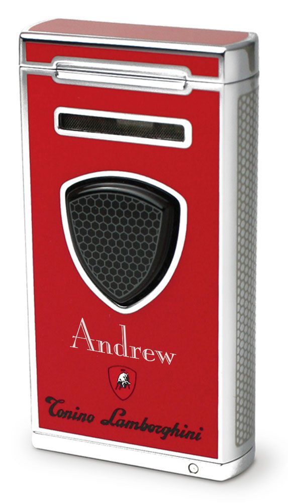 Tonino Lamborghini Pergusa Red Torch Flame Lighter - Crown Humidors