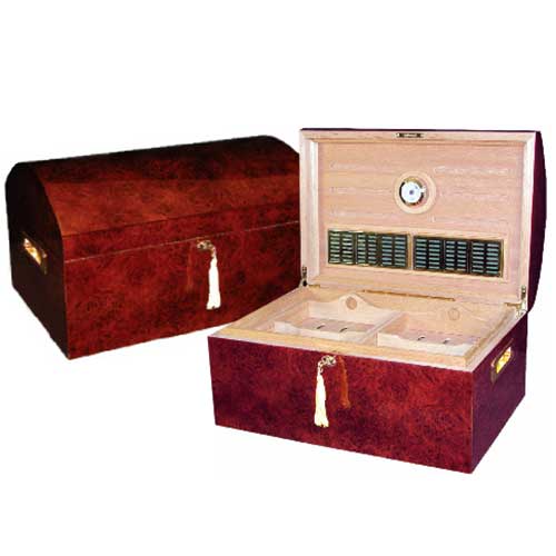 Quality Importers Treasure Dome Desktop Humidor - 250 Cigar ct - Crown Humidors