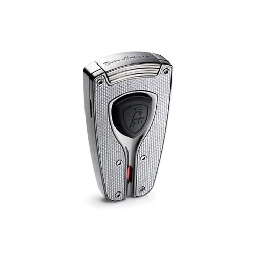 Tonino Lamborghini Forza Gunmetal and Carbon Fiber Torch Flame Lighter - Crown Humidors