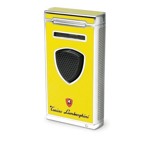 Tonino Lamborghini Pergusa Yellow Torch Flame Lighter - Crown Humidors