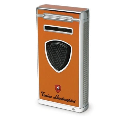 Tonino Lamborghini Pergusa Orange Torch Flame Lighter - Crown Humidors