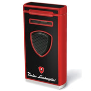 Tonino Lamborghini Pergusa Black and Red Torch Flame Lighter - Crown Humidors