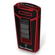 Tonino Lamborghini Aero Black and Red Torch Flame Cigar Lighter - Crown Humidors