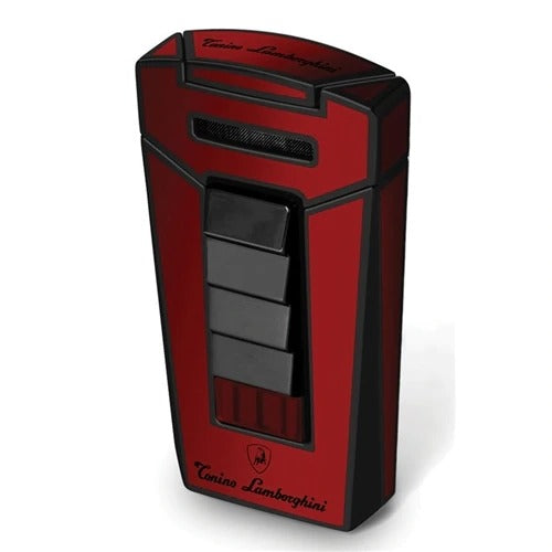 Tonino Lamborghini Aero Red and Black Torch Flame Cigar Lighter - Crown Humidors