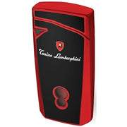 Tonino Lamborghini Magione Black With Red Torch Flame Cigar Lighter - Crown Humidors