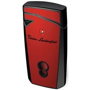 Tonino Lamborghini Magione Red With Black Torch Flame Cigar Lighter - Crown Humidors