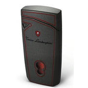 Tonino Lamborghini Magione Metallic Gray With Red Lines Torch Flame Cigar Lighter - Crown Humidors