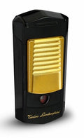 Tonino Lamborghini Sepang Matte Black and Gold Triple Torch Lighter - Crown Humidors