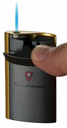 Tonino Lamborghini Onda Torch Flame Lighter - Gold Matte - Crown Humidors