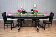 Black Oval Dining Top - Crown Humidors