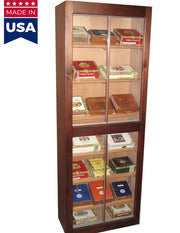 E12 Genuine USA Spanish Cedar Commercial - Retail Cabinet Humidor - 2000 Cigar ct - Crown Humidors