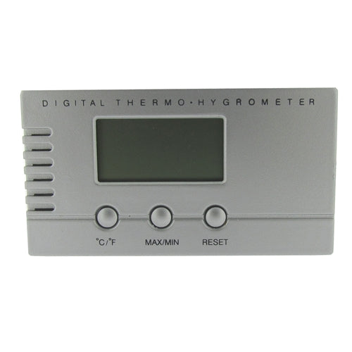 Visol Silver Digital Hygrometer for Cigar Humidors - Crown Humidors