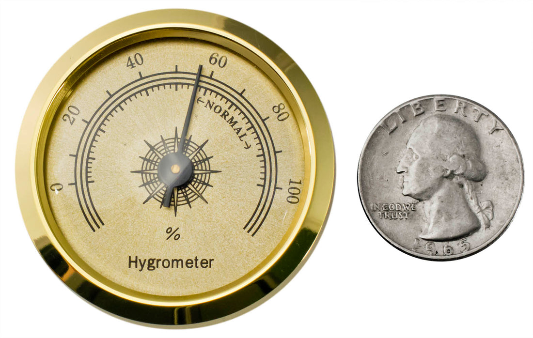 Visol VAC712 Simple Analog Hygrometer - Crown Humidors