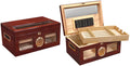 The Valencia High Gloss Cherry Humidor by Prestige Import Group - 120 Cigar ct - Crown Humidors