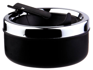 Visol Dash Black Matte Metal Cigar Ashtray - Crown Humidors