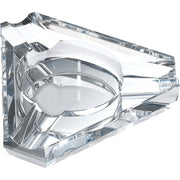 Jupiter Triangular Three Cigar Lip Crystal Ashtray - Crown Humidors