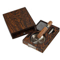 Visol Drawer Single Cigar Iron Wood Finish Ashtray - Crown Humidors