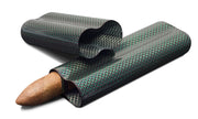 Visol Cartenium Two Finger Titanium Carbon Fiber Cigar Case - Crown Humidors