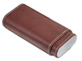 Visol Santa Fe Medium Brown Leather Cigar Case - Vcase701Br3