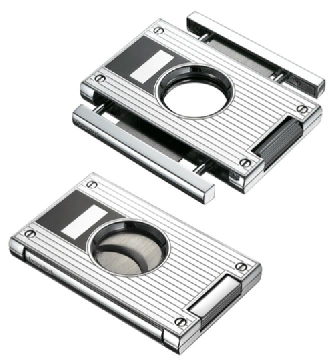 Visol Sharp Lines Chrome Cigar Cutter - Crown Humidors