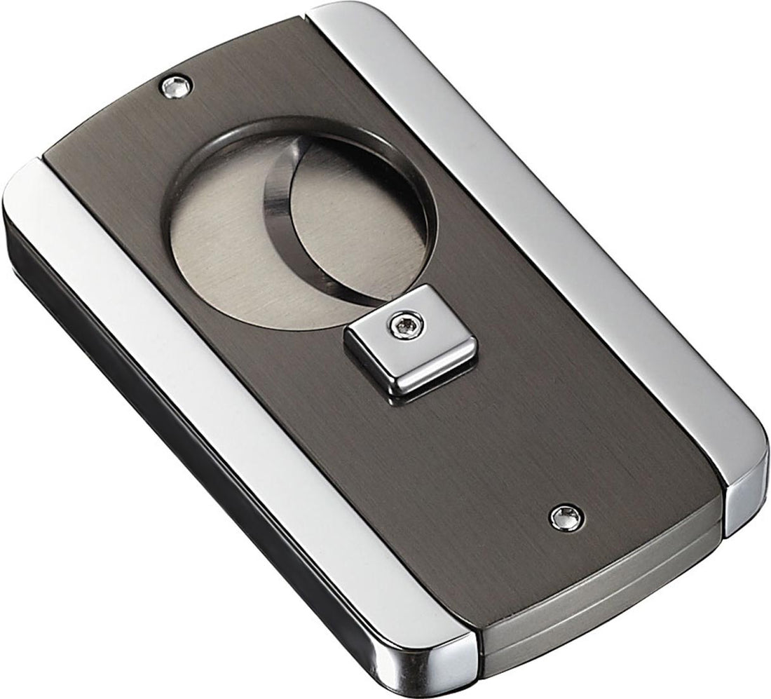 Visol Axe Satin Gunmetal & Polish Finish Cigar Cutter - Crown Humidors