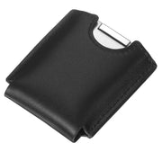 Visol Black Felt With Leather Exterior Stitched Cigar Cutter Case - Crown Humidors