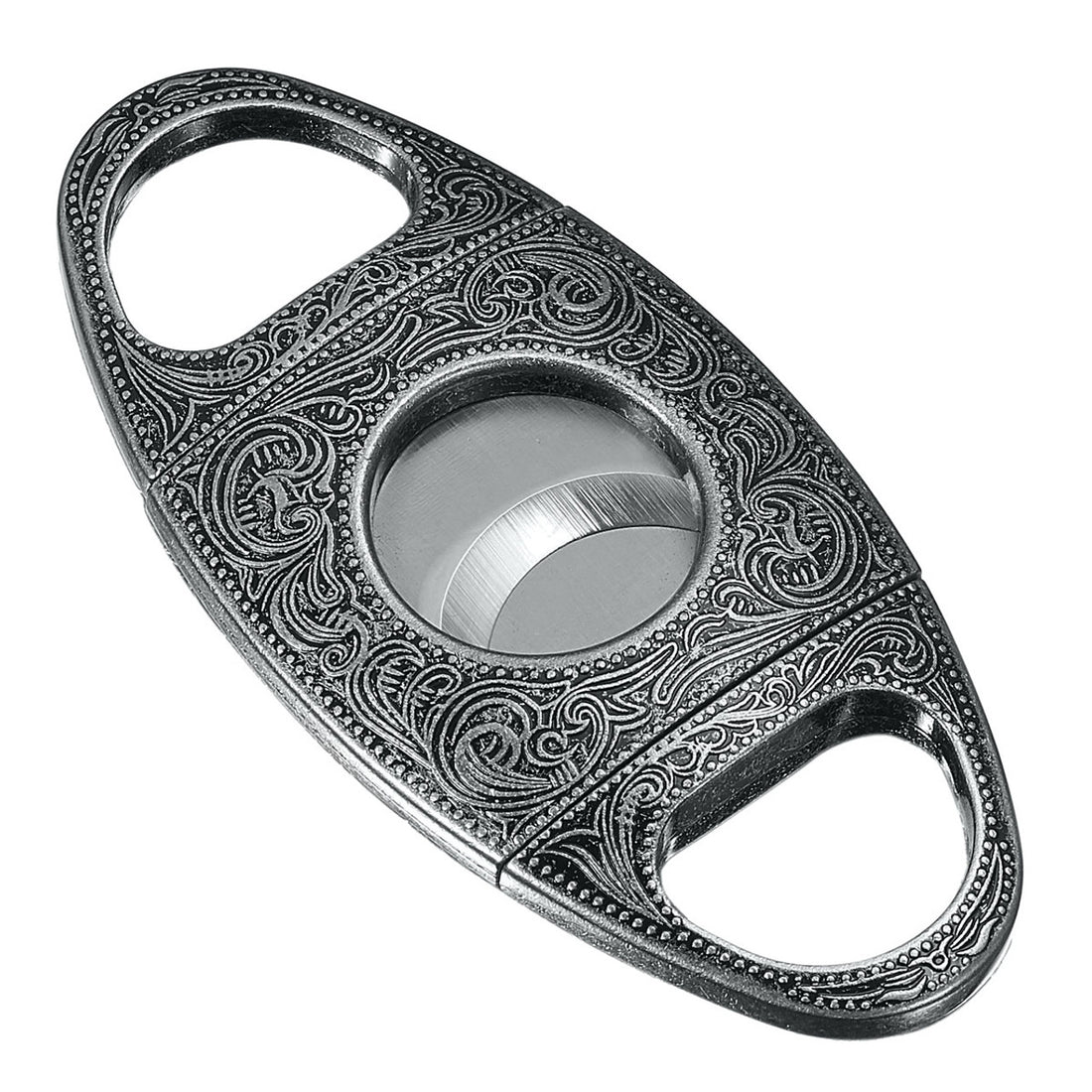 Visol Wild West Antique Silver Cigar Cutter - Vcut419