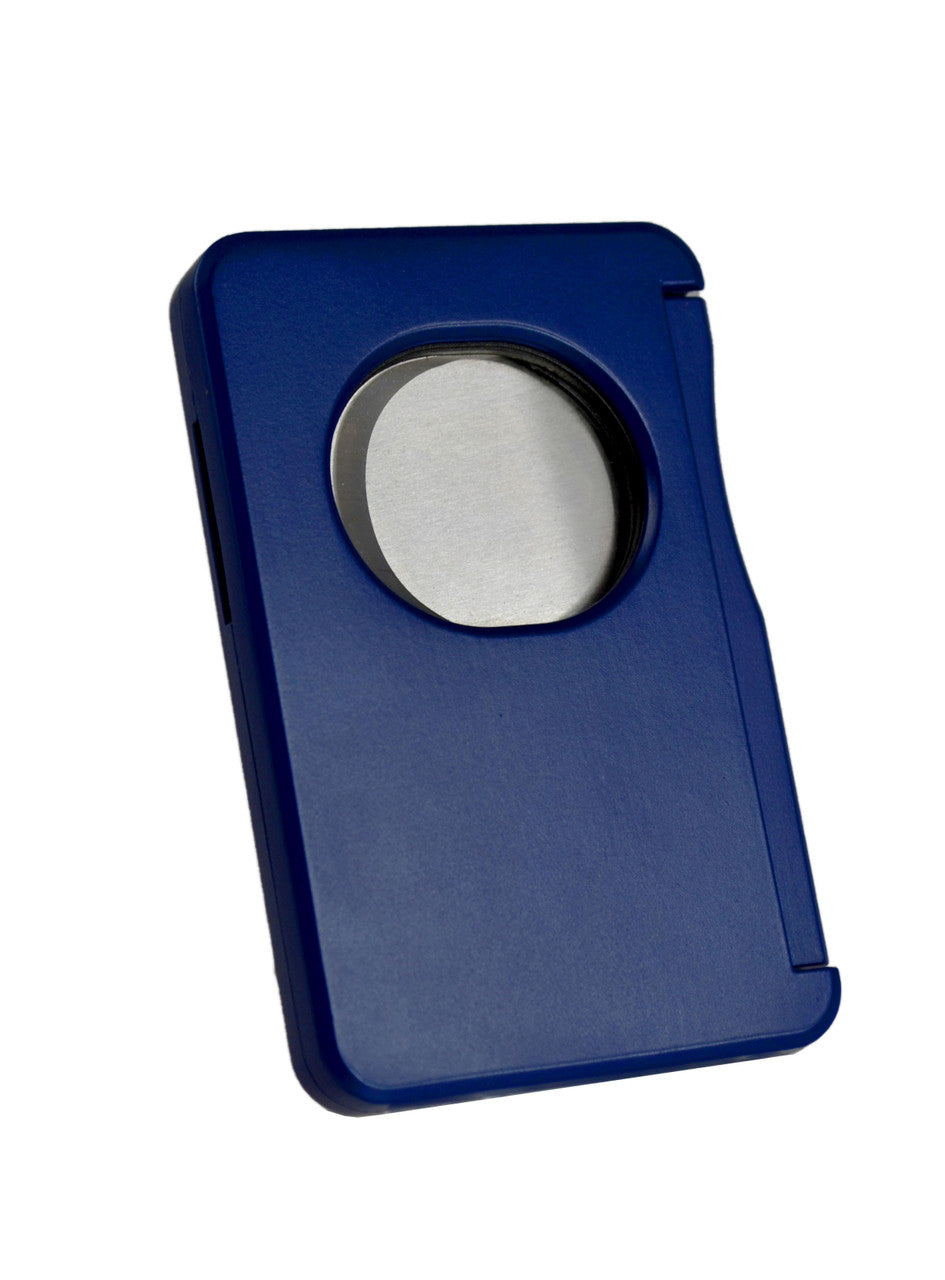 Visol Sidecut Double Guillotine Cigar Cutter - Blue - Vcut725Bu