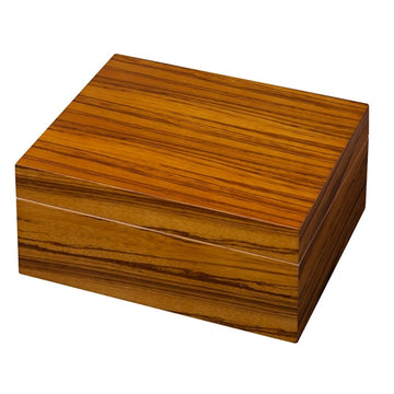 Visol Wood Veneer Cigar Humidor - Holds 50 Cigars - Crown Humidors