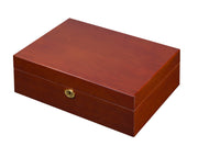 Visol Cherry Laquered Finish Cigar Humidor - Holds 60 to 80 cigars - Crown Humidors