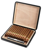 Visol Black Leatherette Cigar Humidor - Crown Humidors