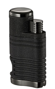 Visol Capitol Black Quad Flame Torch Lighter - Crown Humidors