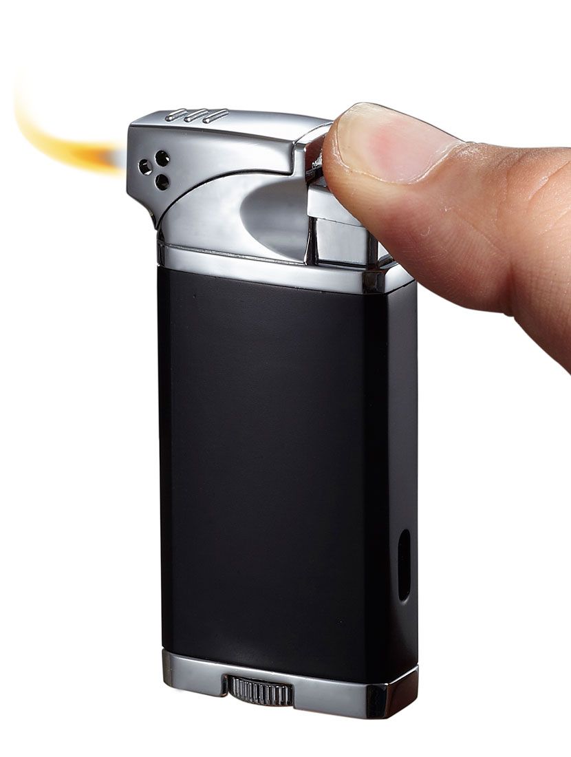 Visol Coppia All-in-one Cigar, Cigarette, and Pipe Lighter - Black Matte - Crown Humidors