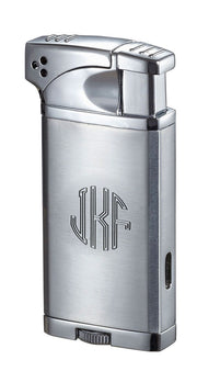 Visol Coppia All-in-one Cigar, Cigarette, and Pipe Lighter - Chrome - Crown Humidors