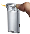 Visol Coppia All-in-one Cigar, Cigarette, and Pipe Lighter - Chrome - Crown Humidors