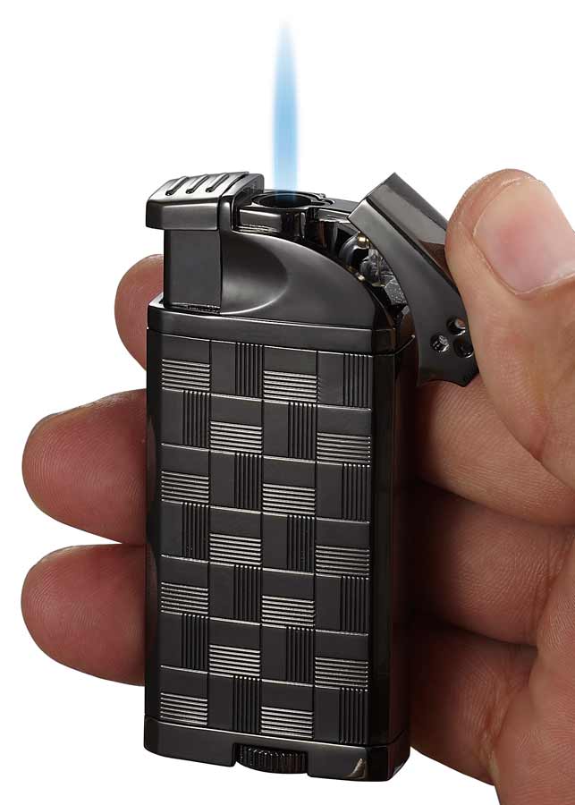 Visol Coppia All-in-one Gunmetal Cigar, Cigarette and Pipe Lighter - Crown Humidors