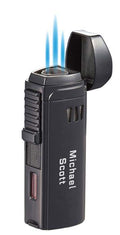 Visol Denali Triple Torch Cigar Lighter - Black - Crown Humidors