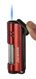 Visol Fitzroy Red Single Flame Torch Lighter - Crown Humidors