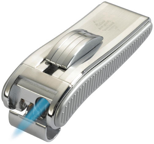 Visol Mako Satin Chrome Wind-resistant Torch Flame Cigar Lighter - Crown Humidors