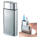 Visol Marco Satin Chrome Wind-resistant Torch Flame Lighter - Crown Humidors