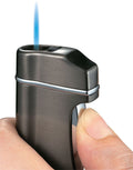 Visol Nolet Gunmetal Wind-resistant Torch Flame Lighter - Crown Humidors