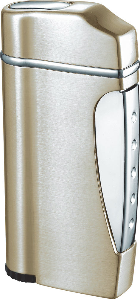 Visol Nolet Satin Titan Wind-resistant Torch Flame Lighter - Crown Humidors